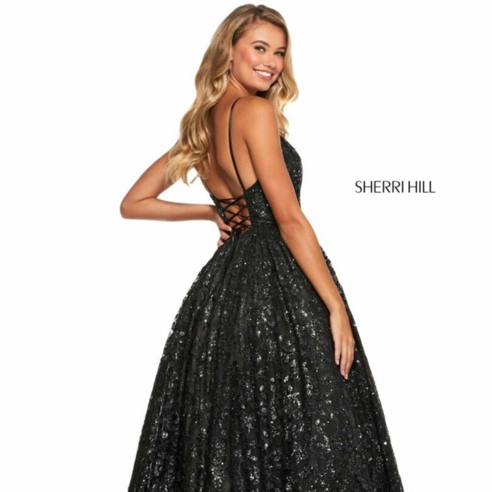 PROM DRESS SHERRIE HILL NEW - Picture 1 of 3